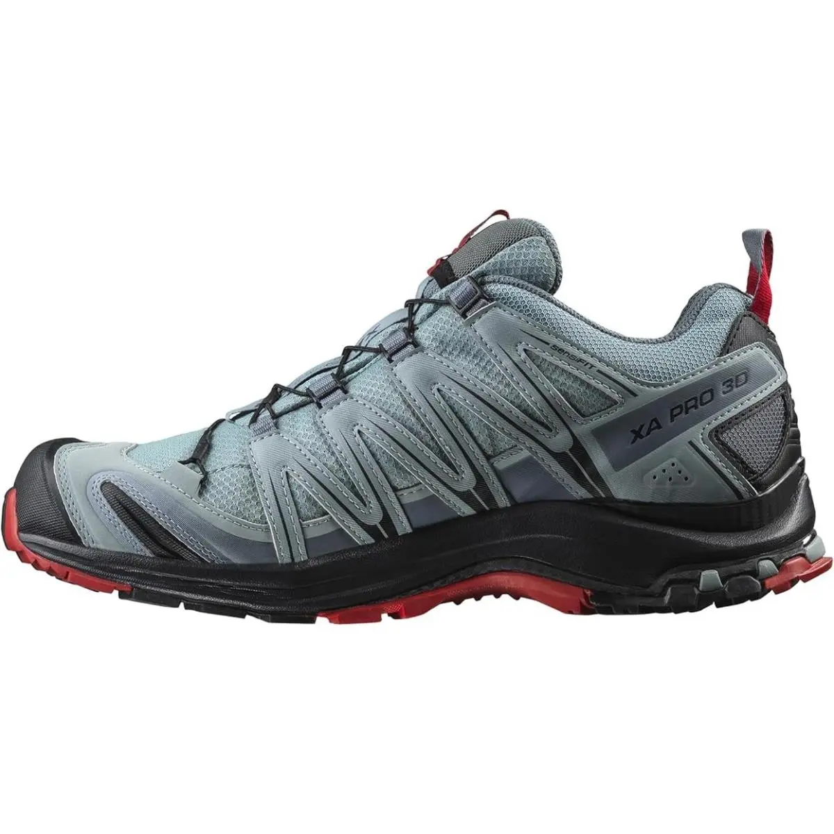 Salomon shoes - Lead/Black/Barbados Cherry 0