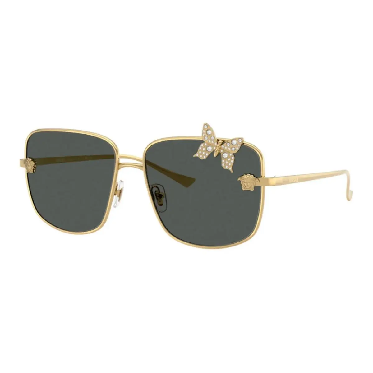 VE2282 1002/87 Square Gold/gray 59 mm Women`s Sunglasses Frame by Versace