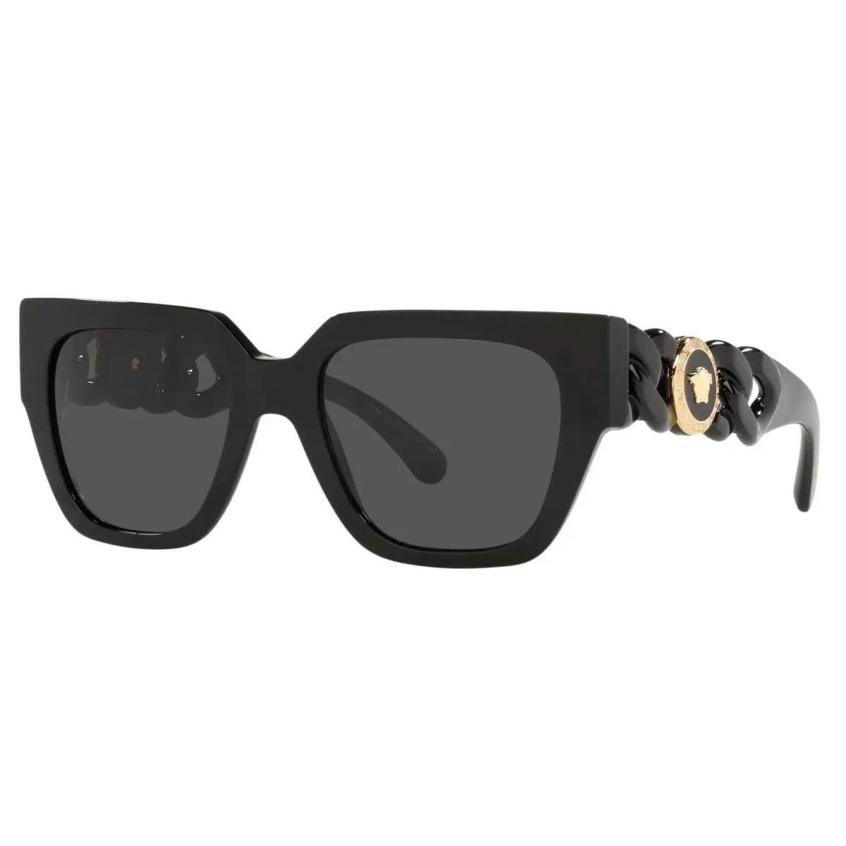 Gold Chain Medusa Square Black VE4409 F GB1/87 Sunglasses by Versace