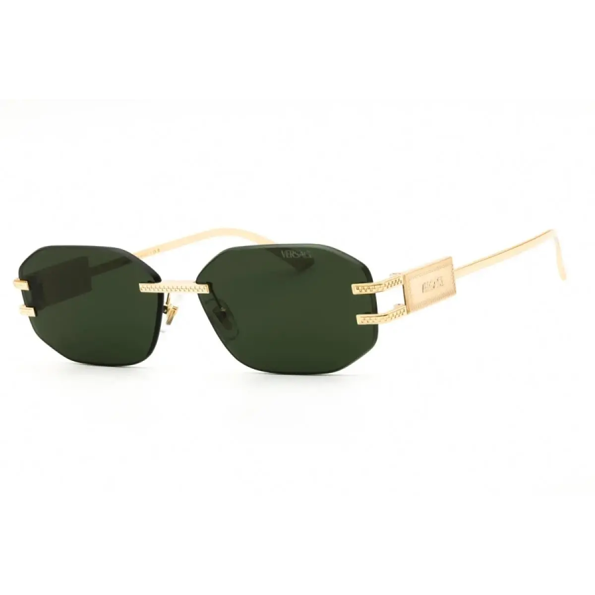 Versace VE2274 100271 Geometric Gold/green 58 mm Unisex Sunglasses Frame