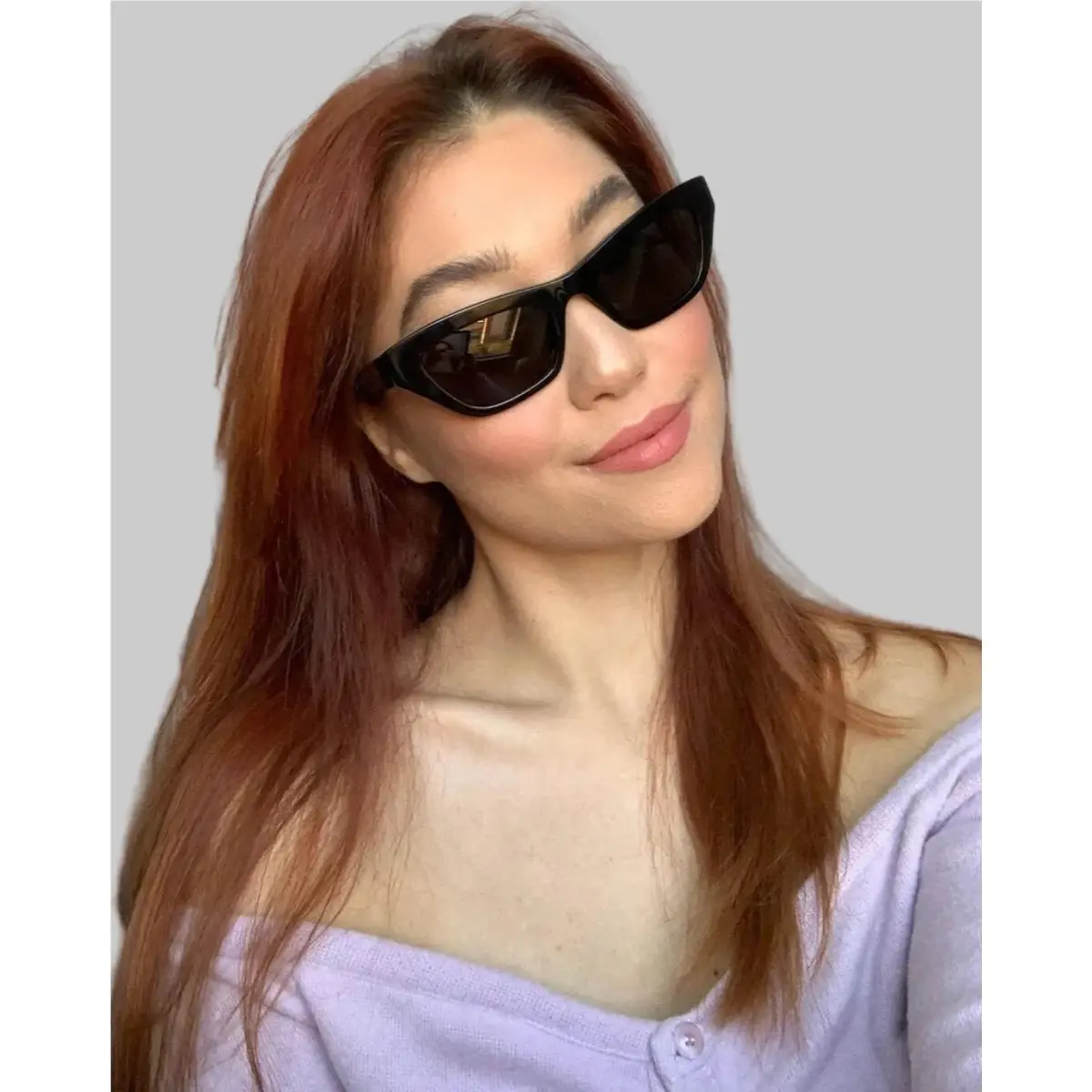 Elegant Versace Mod419 Black/gold Cat Eye Women`s Sunglasses Italy