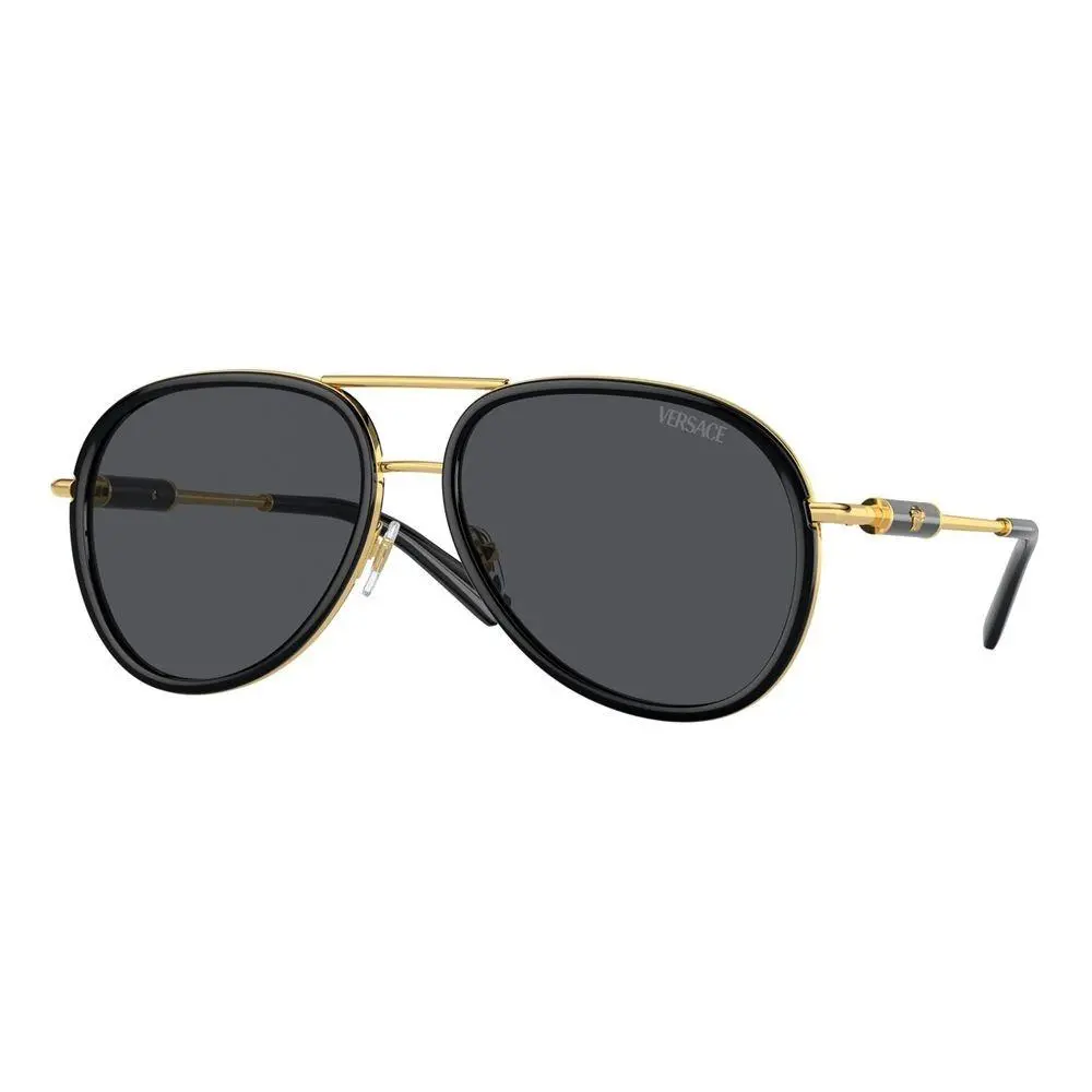 Versace Black Metal Sunglasses