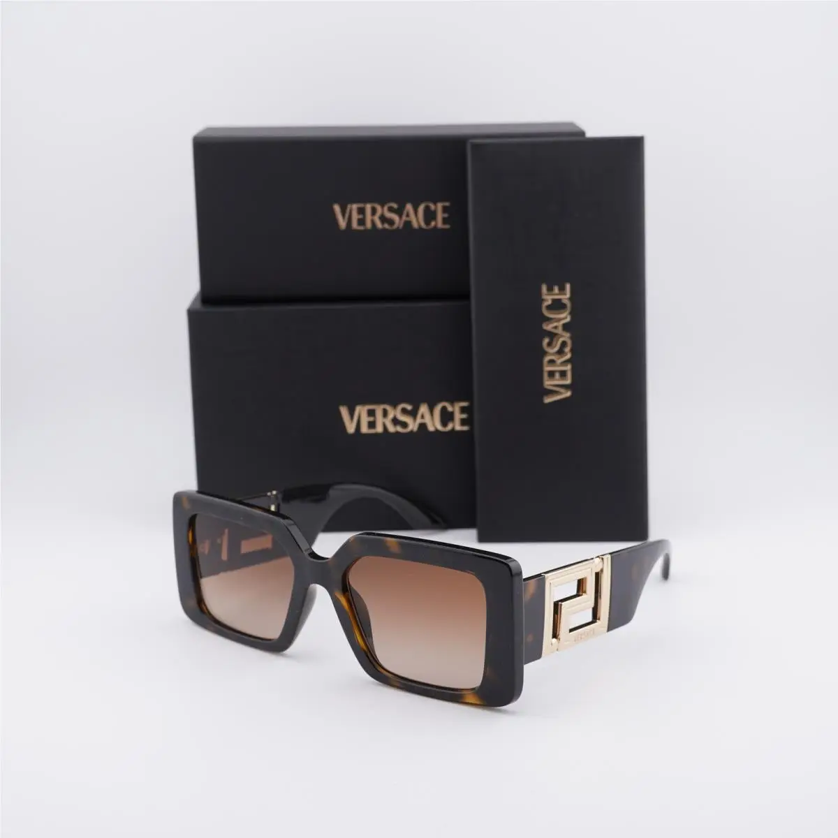 VE4505U 108/13 Dark Tortoise/brown Gradient 55-19-140 Sunglasses by Versace