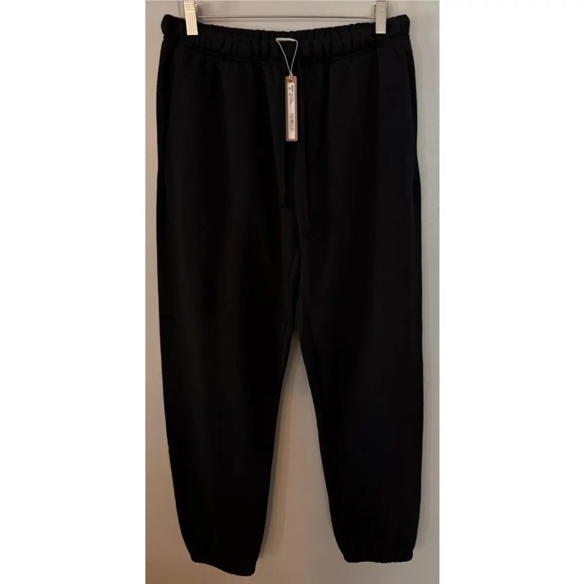 Skims Fleece Lounge Relaxed Jogger Onyx Black Sweatpants JO-JOG-8364W Sz Medium