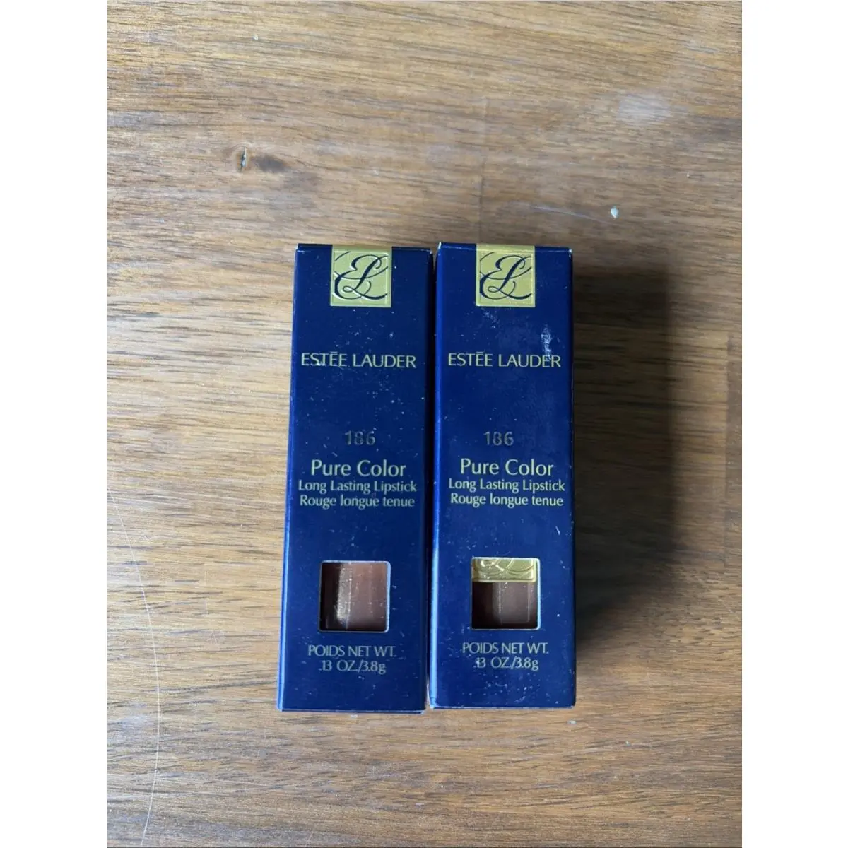 Estee Lauder Pure Color Long Lasting Lipstick Tiger Eye 186 Set 2