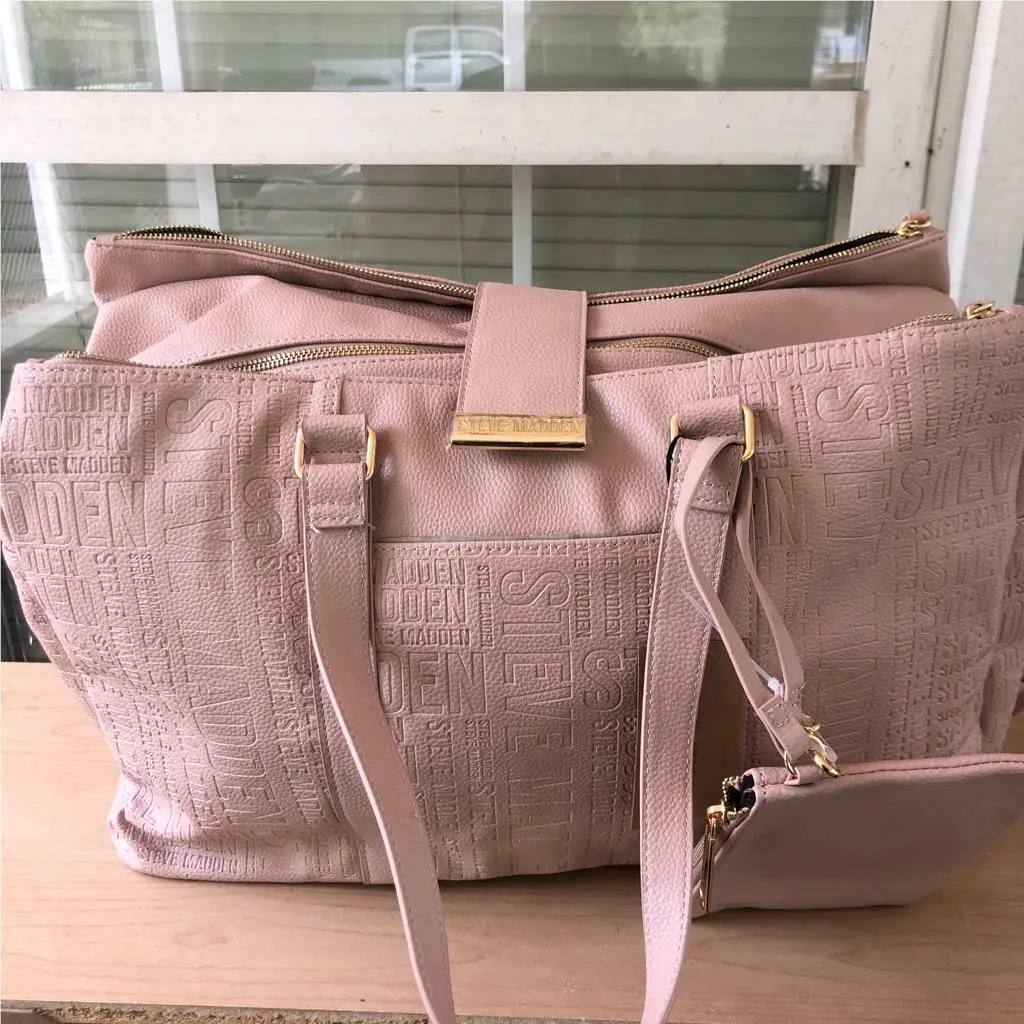 Women Shoulder Bag Purse Pink by Steve Madden