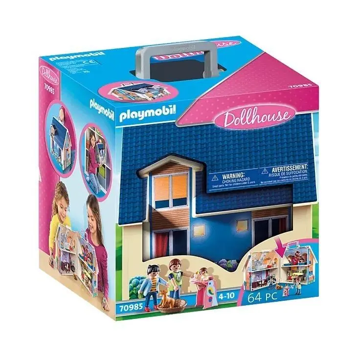 Playmobil Take Along Dollhouse 64-piece Dolls Accessories 70985