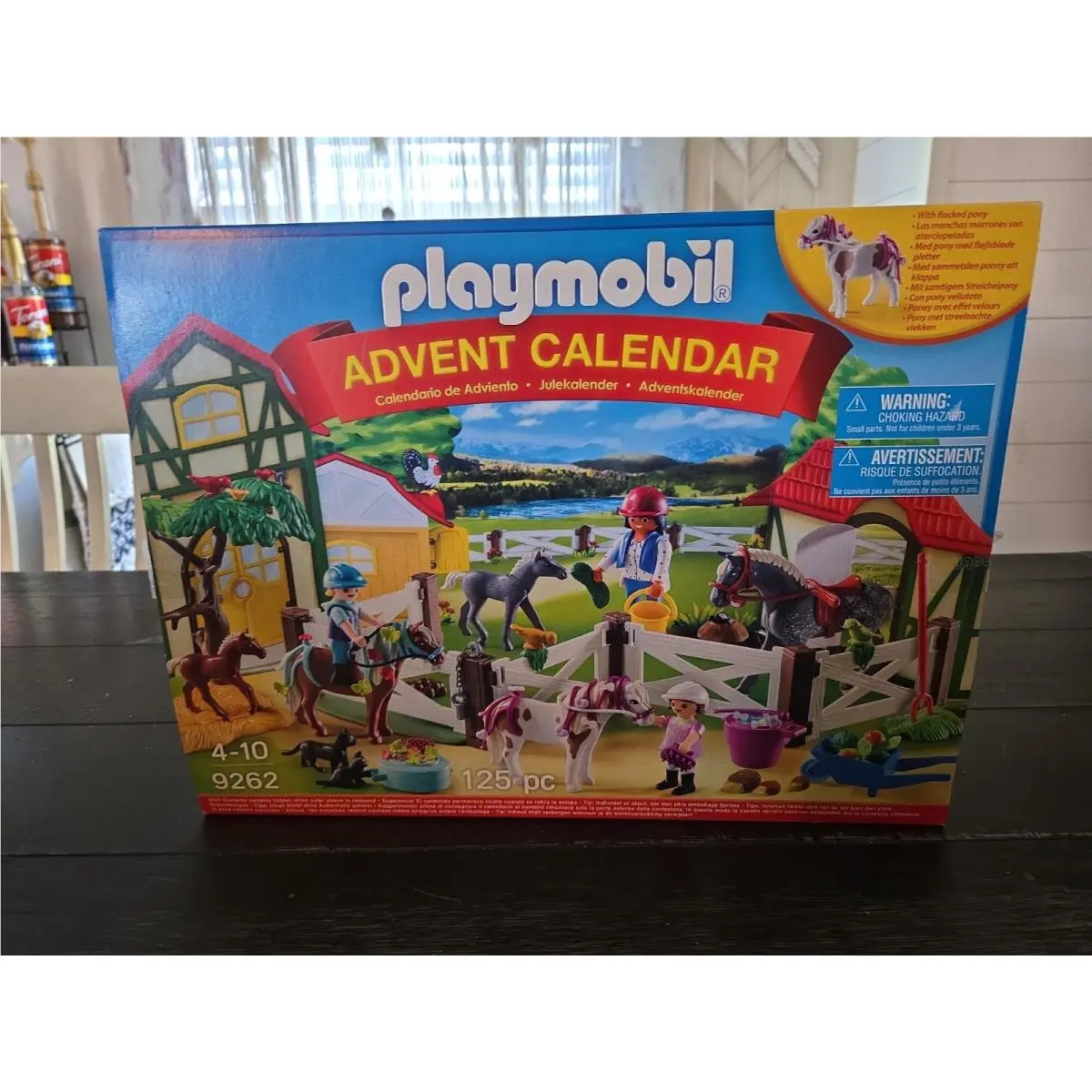 Playmobil 9262 Advent Christmas Calendar Horse Pony Farm 125 Pc Set Ages 4+