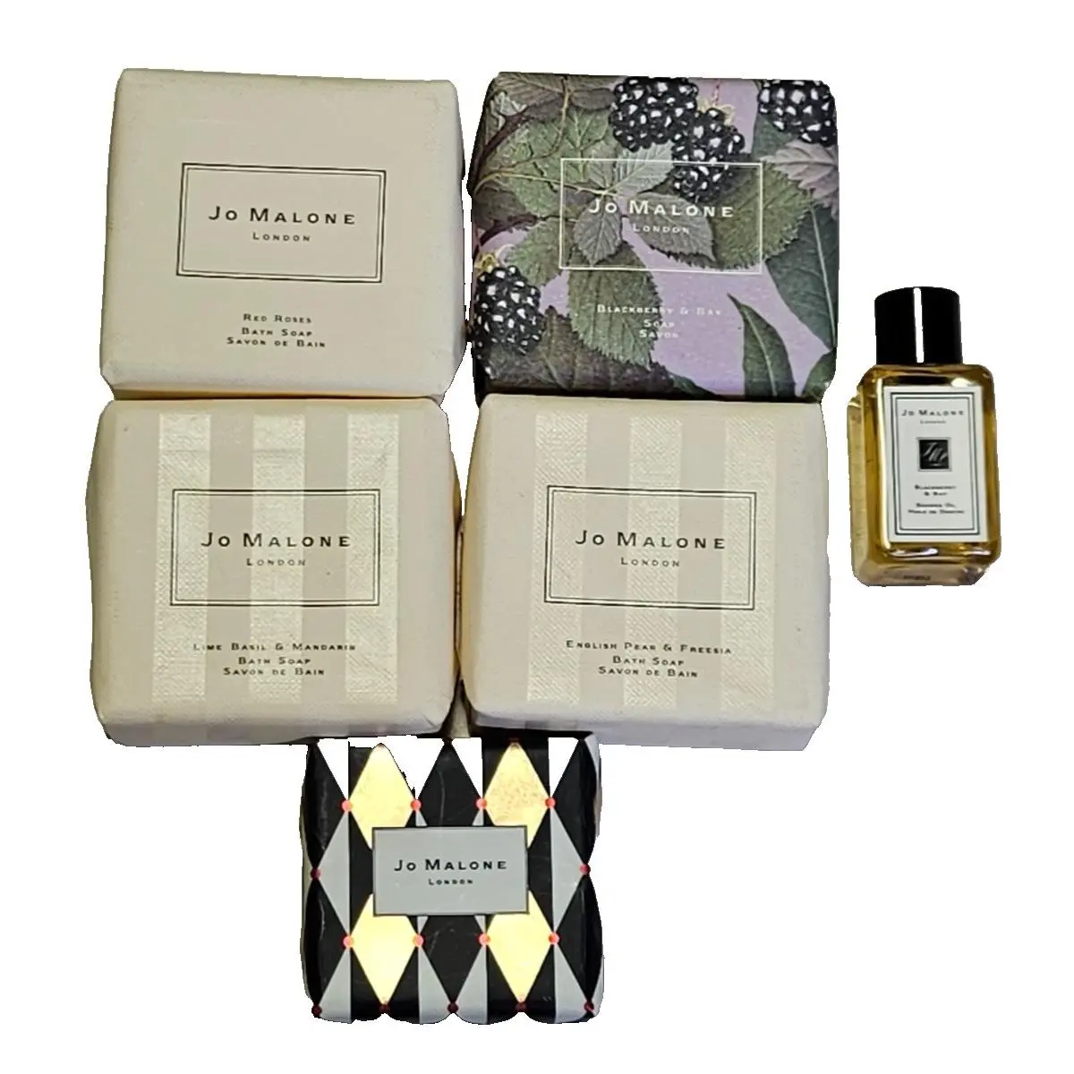 Lot of 5 Soaps and Shower Oil by Jo Malone