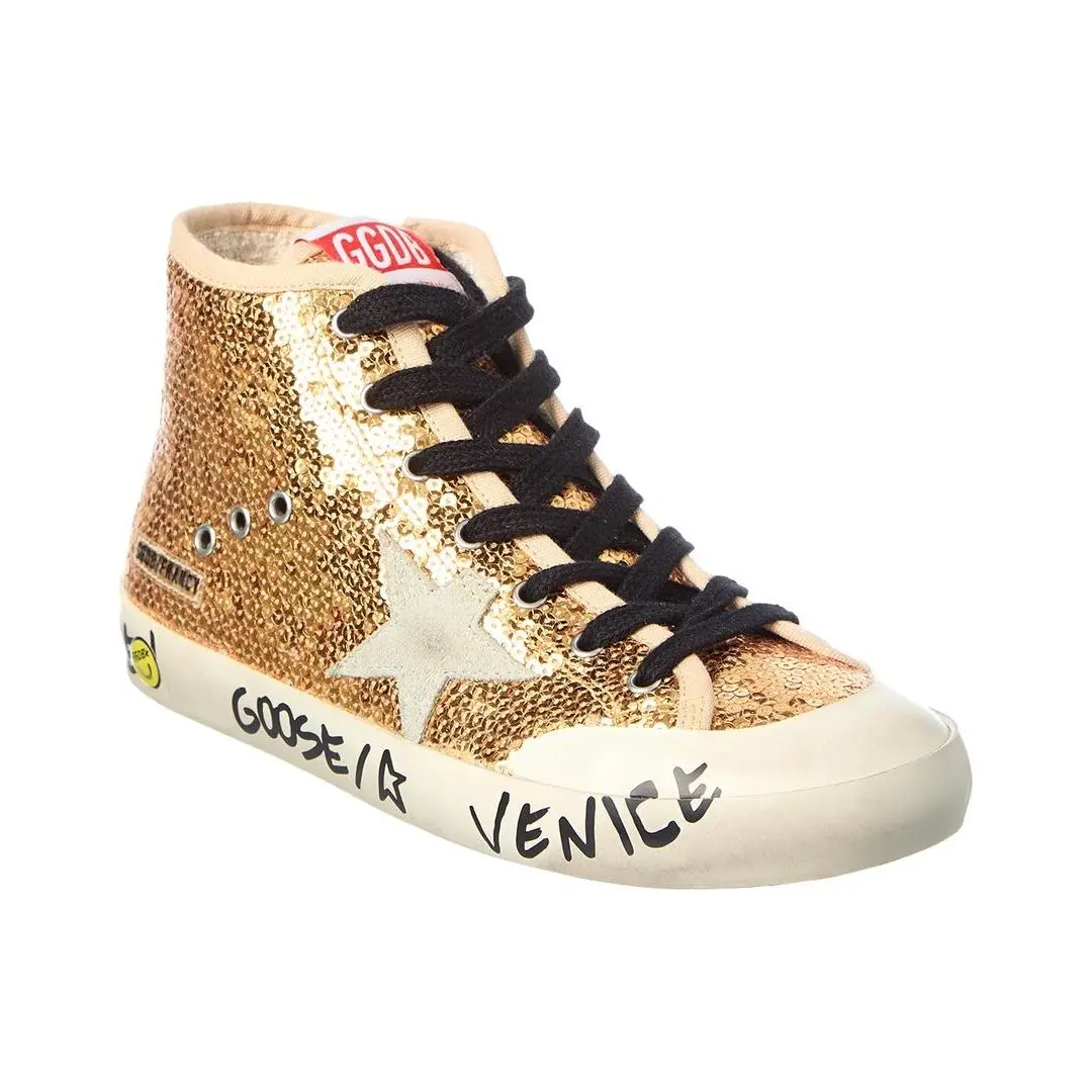 Francy Penstar Paillettes Sneaker by Golden Goose