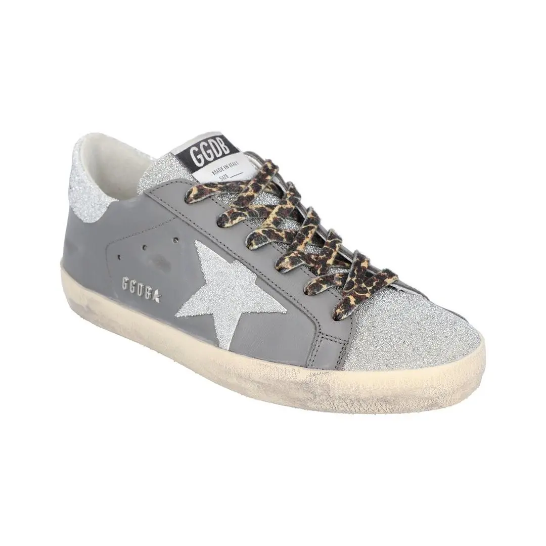 Superstar Leather Sneaker Women`s Grey 35 by Golden Goose