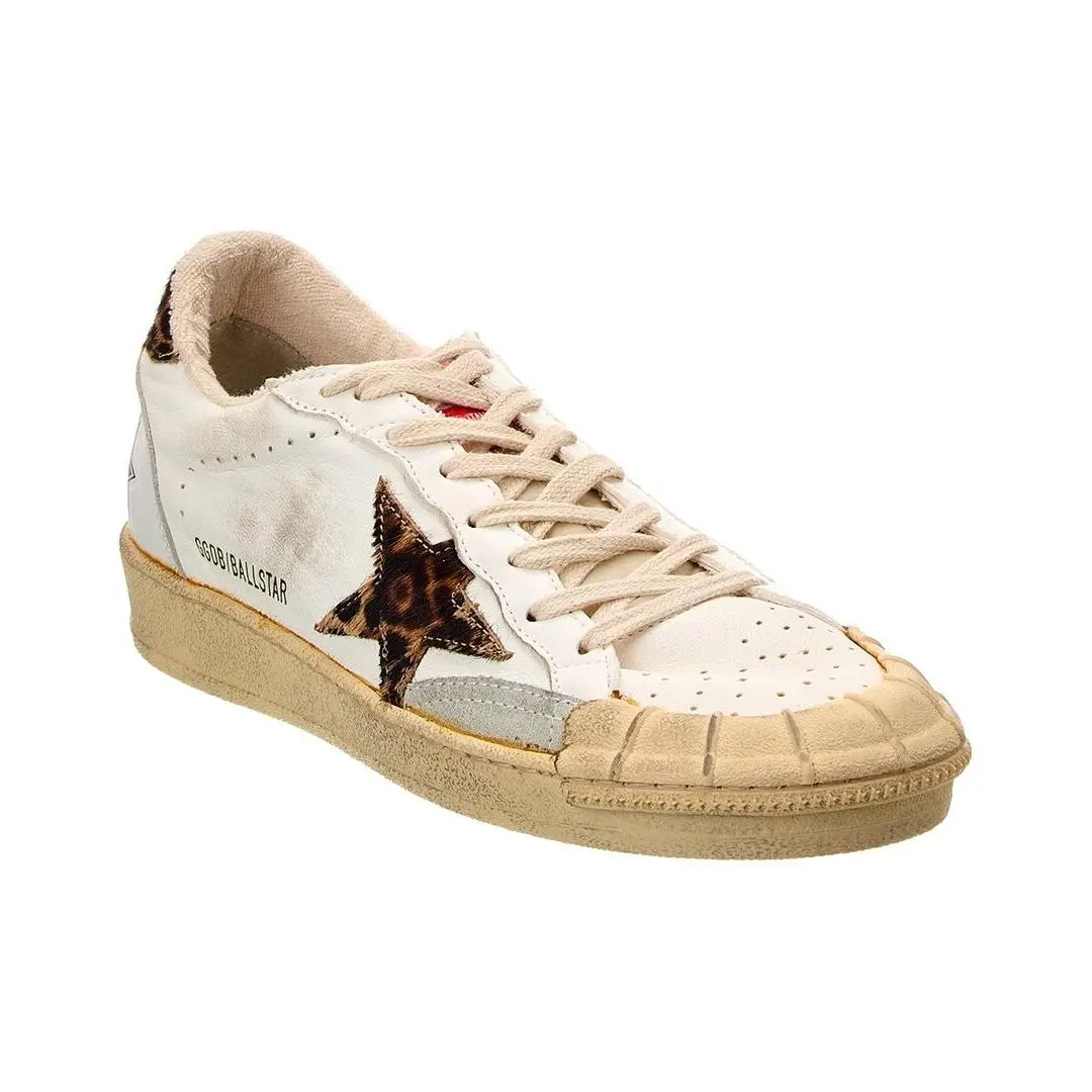 Ballstar Leather Haircalf Sneaker Women`s 35 by Golden Goose