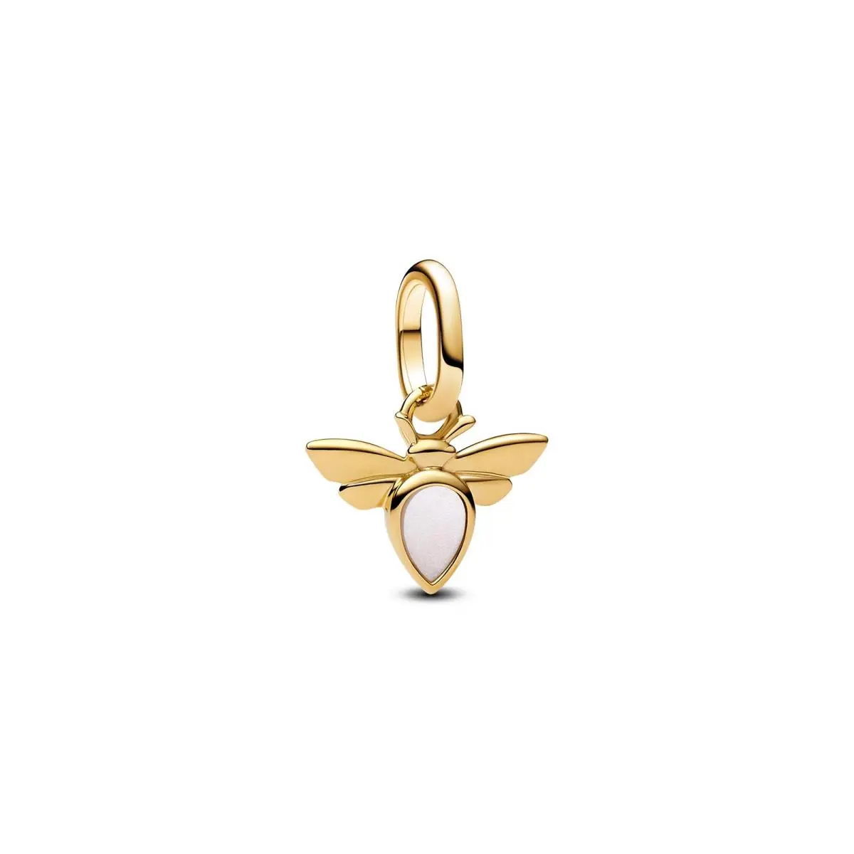 Pandora White Bee Mini Dangle Charm 763826C01