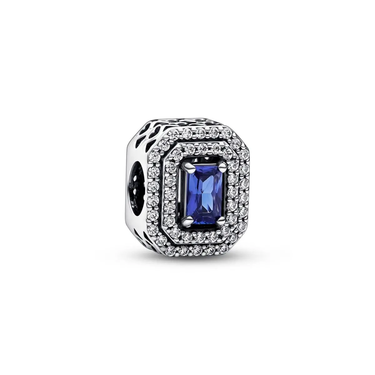 Pandora Blue Sparkling Levelled Rectangular Charm 792385C01