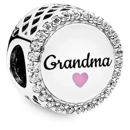 Pandora Grandma Charm Sterling Silver Women`s Jewelry 792016CZ_E053