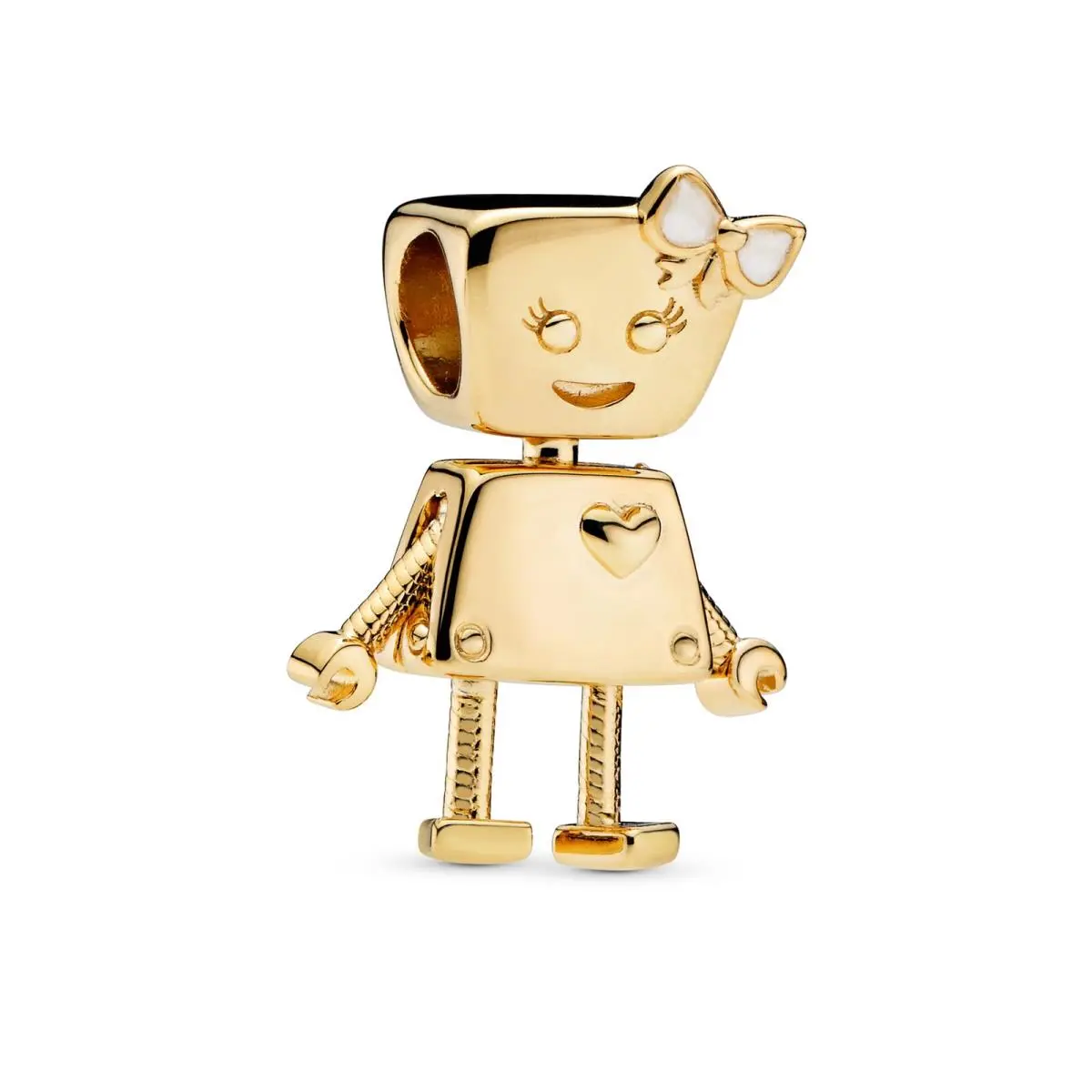 Pandora Bella Bot Charm 14k Gold-plated Women`s Jewelry 767141EN23