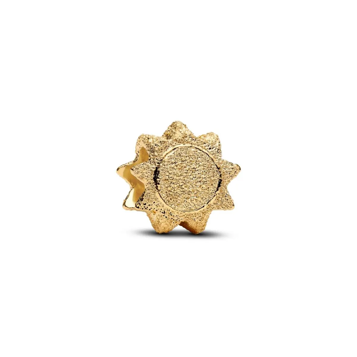 Pandora Textured Sun Mini Charm 14k Gold-plated Women`s Jewelry 764052C00