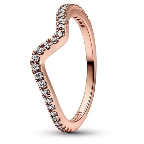 Pandora Sparkling Wave Ring Women`s Jewelry 182539C01-58