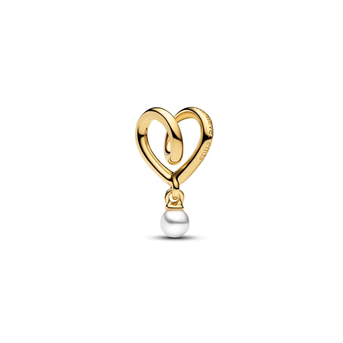 Pandora Wrapped Heart Charm 14k Gold-plated Women`s Jewelry 764138C01