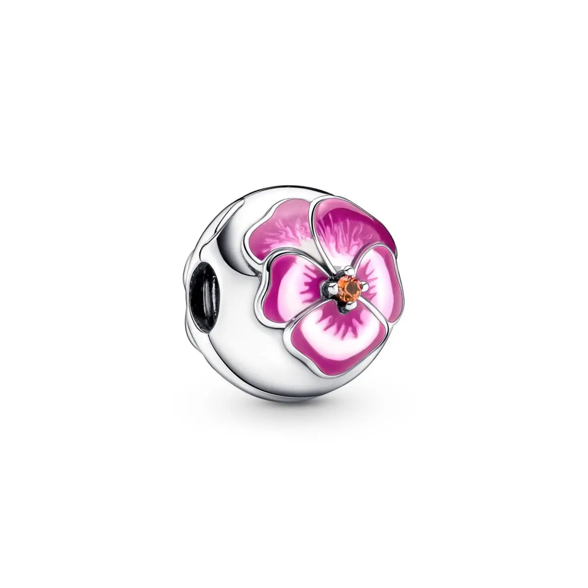 Moments Pink Pansy Flower Clip 790772C01 by Pandora