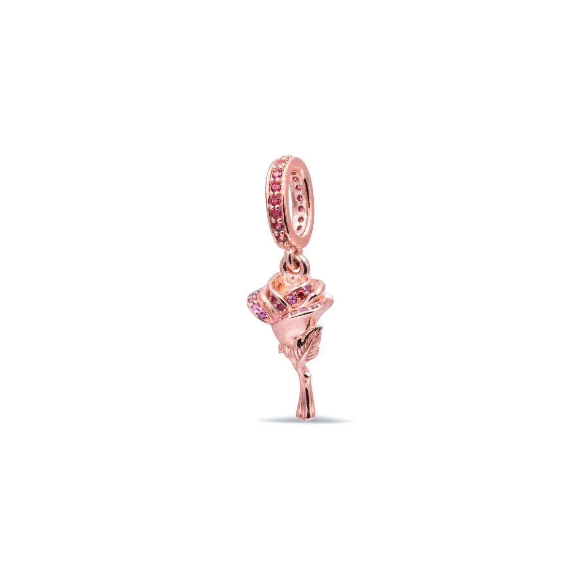 Pandora People Rose Flower Dangle Charm - 789312C01