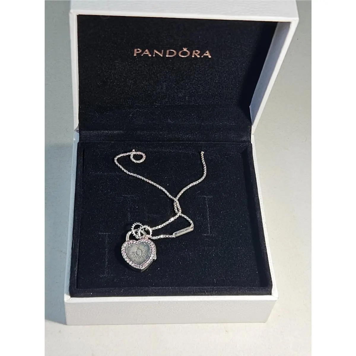 Love Padlock Necklace 20 .925 by Pandora