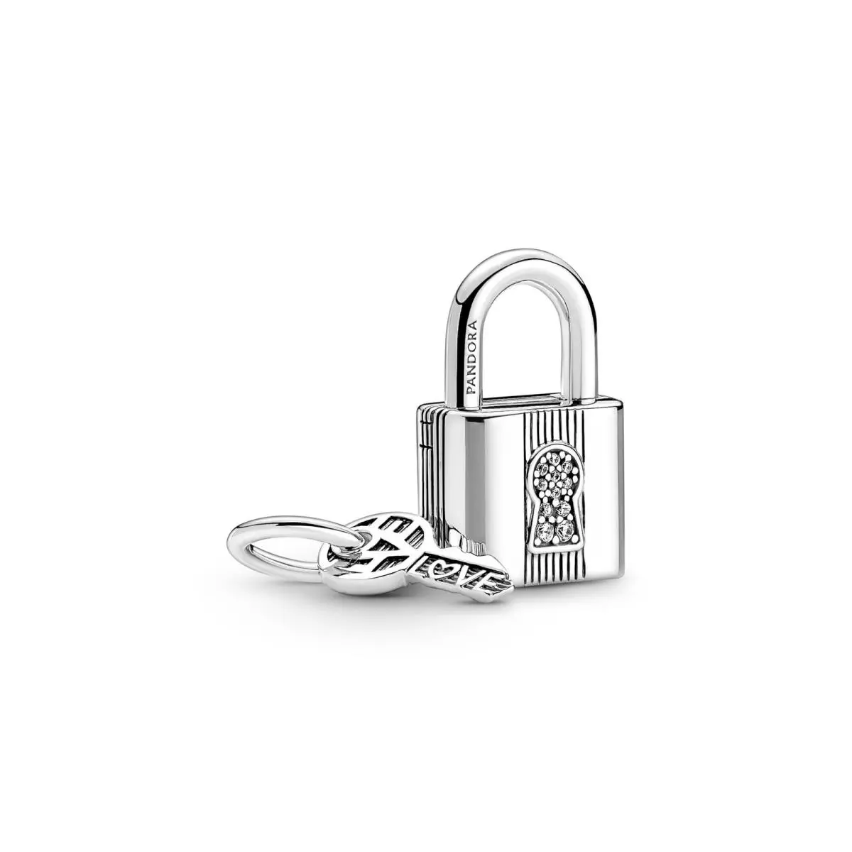 Padlock and Key Dangle Charm 790088C01 by Pandora