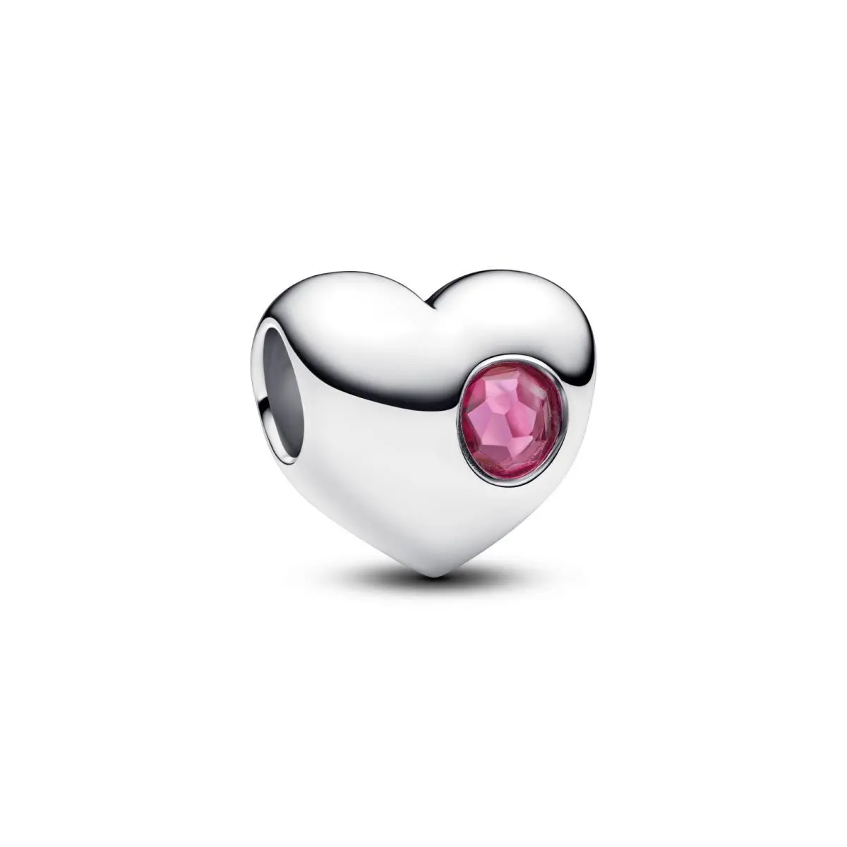 Engravable Pink Stone Heart Charm 794161C10 by Pandora