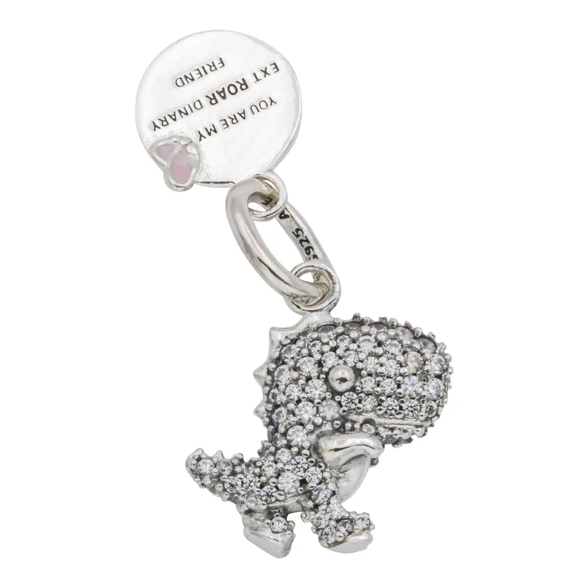 Pandora Pave Dinosaur Dangle Charm - 798186CZ