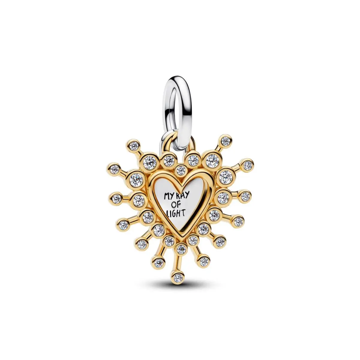 Pandora Radiant Heart Double Dangle Charm 764141C01
