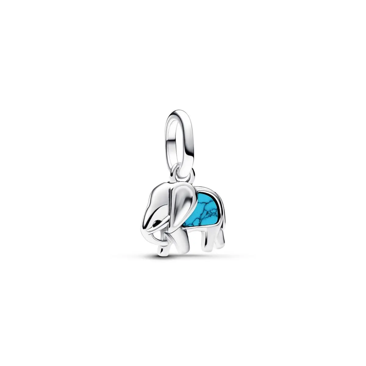 Turquoise-colored Elephant Mini Dangle Charm 793858C01 by Pandora