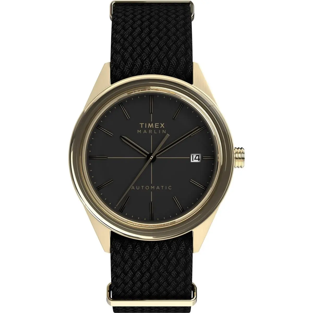 Marlin Jet Automatic TW2Y24300 Mens Black Durable 2-Piece Strap Wristwatch by Timex