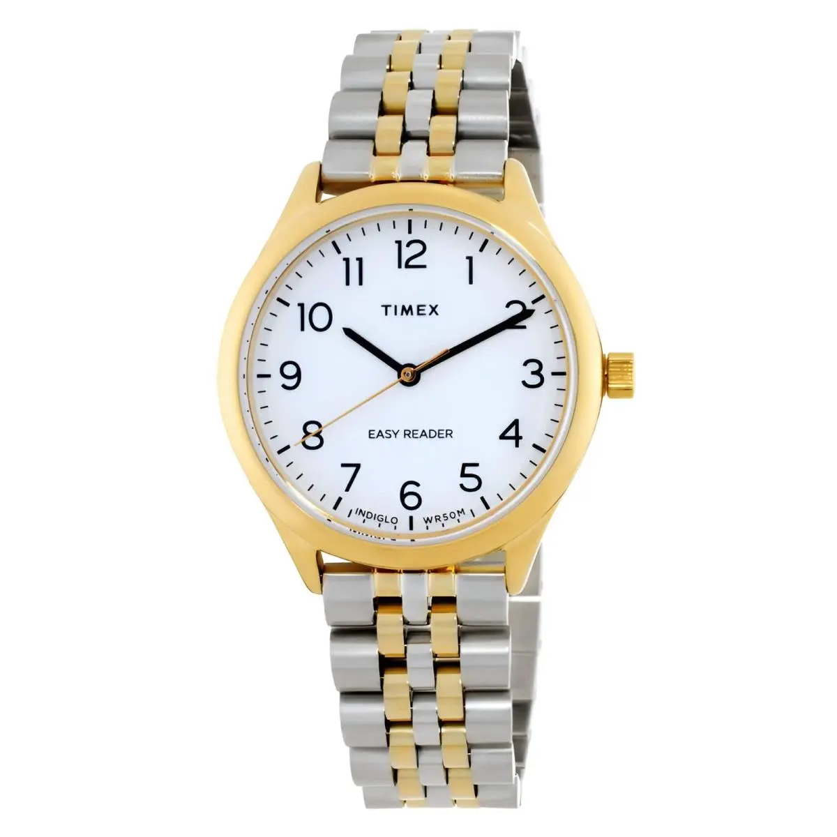 Women`s Watch Easy Reader Quartz White Dial Two Tone Bracelet TWH6Z3710JT by Timex