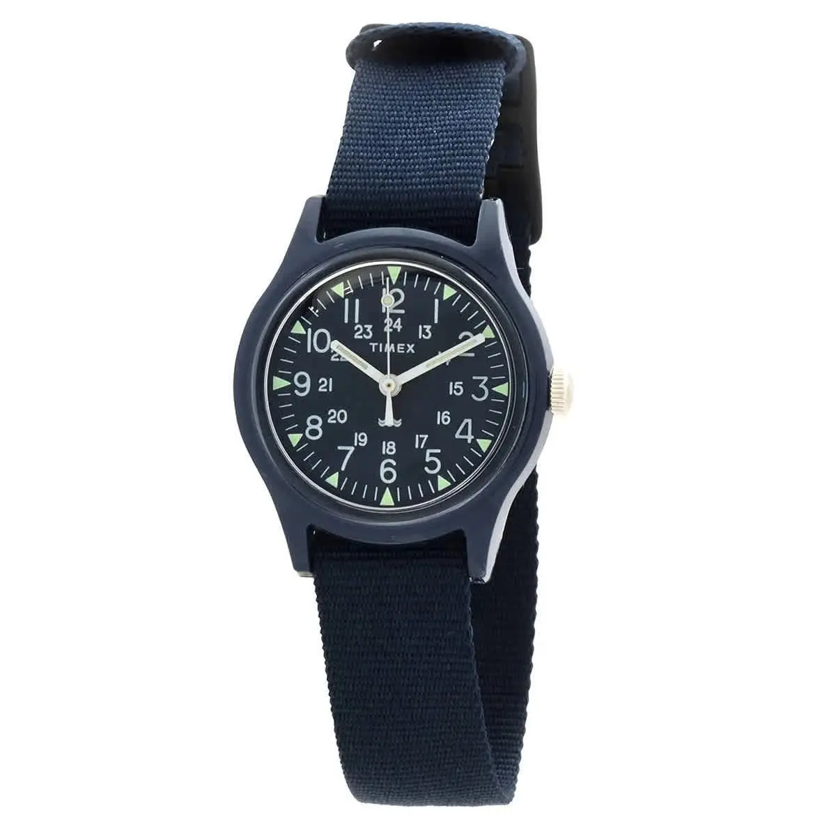 Womens Watch Quartz Blue Dial Blue Fabric Strap by Timex