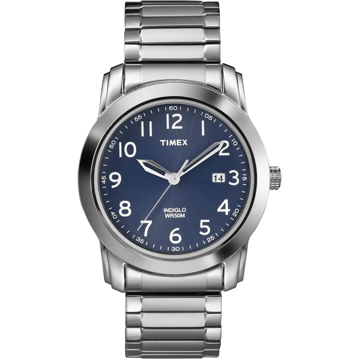 Men`s T2P132 Highland Street Silver-tone NO Size Silver-tone/blue by Timex