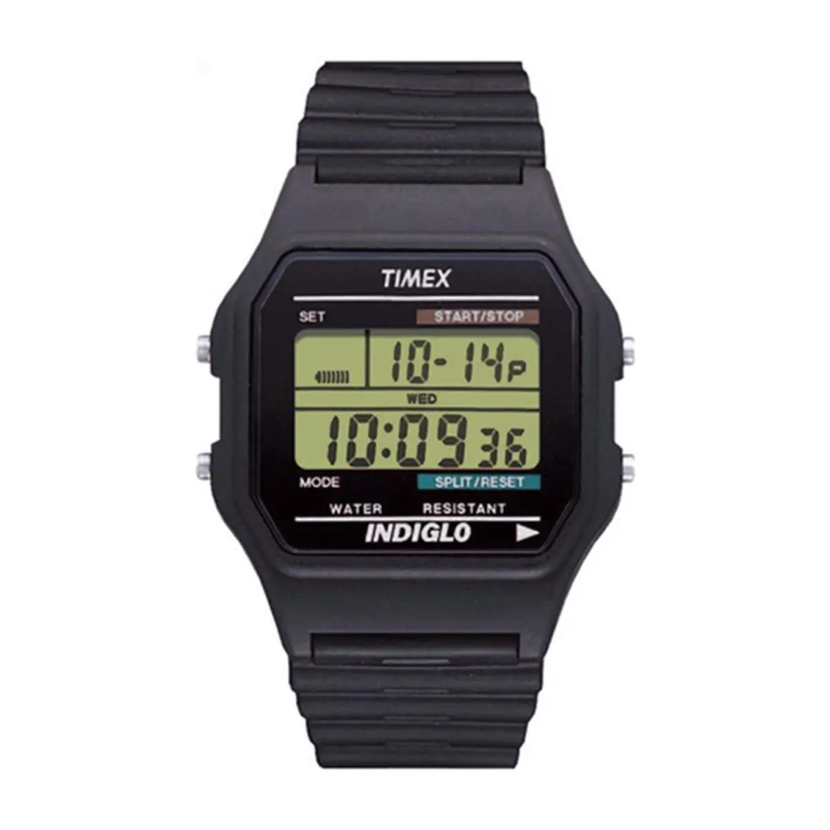 Men`s T75961 Classics Digital Chronograph Black Strap Watch Grey / Black by Timex