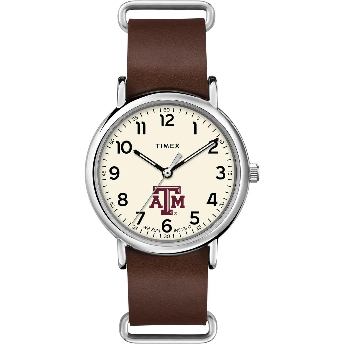 Men`s Collegiate Weekender 40mm Watch – Texas A M Aggies by Timex