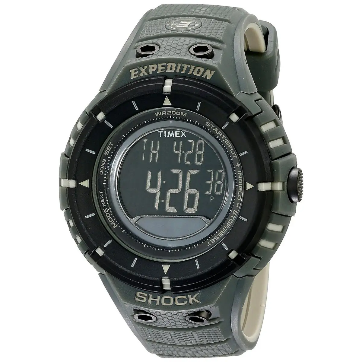 Men`s T49612 Expedition Trail Series Black and Green Watch Olive/black by Timex
