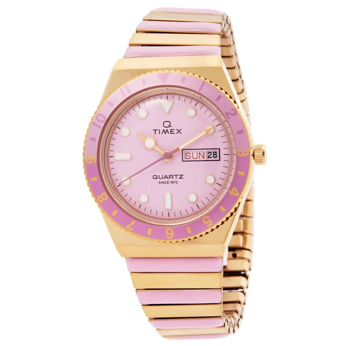Q  Quartz Pink Dial Ladies Watch TW2W87600VQ by Timex