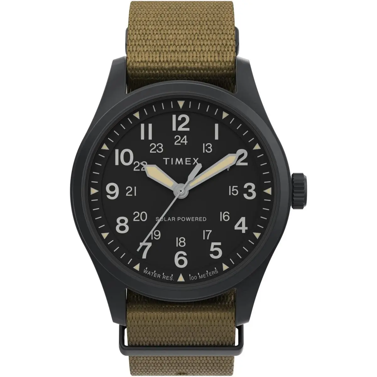 Men`s Expedition North Field Post Solar 36mm One Size Khaki/black by Timex