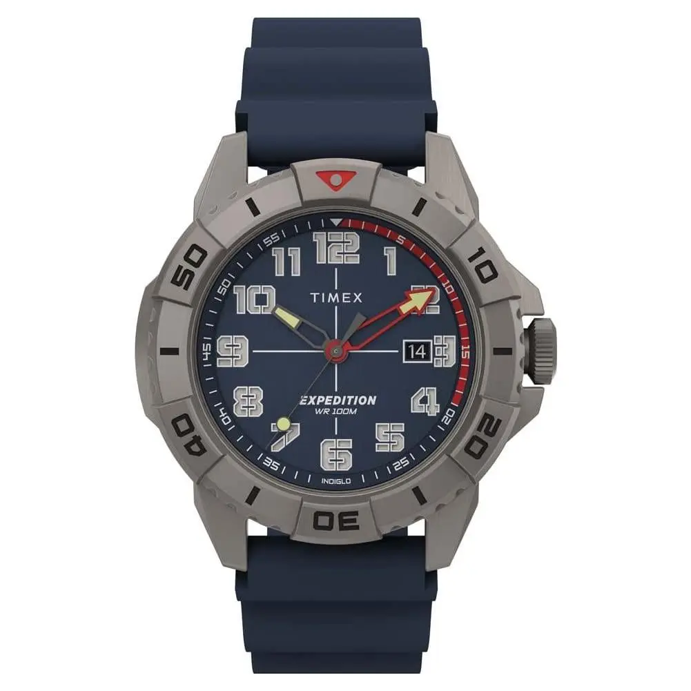 Men`s Expedition North Ridge 41mm Watch - Blue Dial Titanium Case by Timex