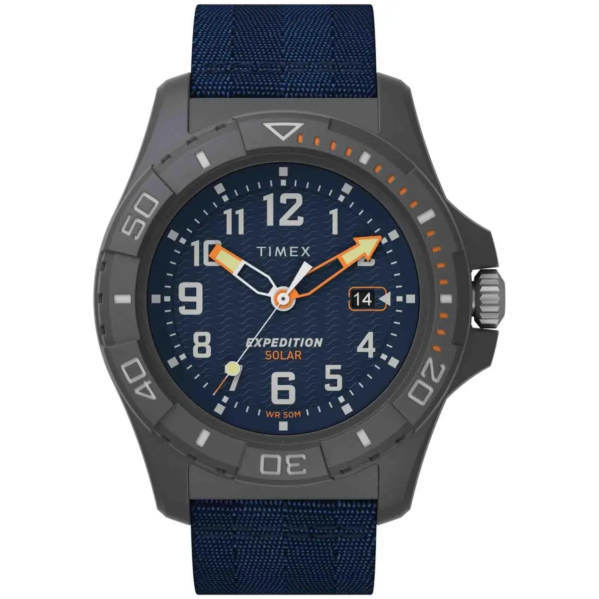 Men`s Expedition North Freedive Ocean 46mm Watch - Blue Strap Blue/blue by Timex