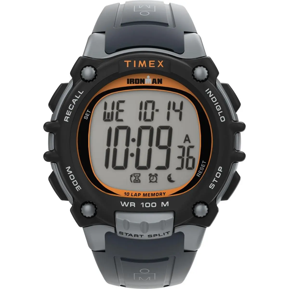 Men`s Ironman Triathlon Classic 10 44mm Watch - Gray Gray/gray/digital by Timex