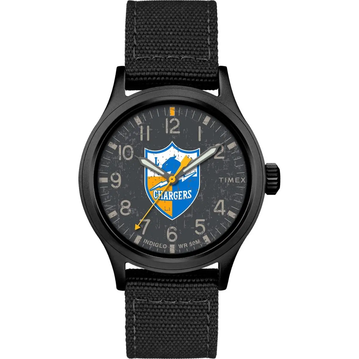 Tribute Men`s Nfl Scout 40mm Quartz Fabric Strap Los Angeles Chargers by Timex