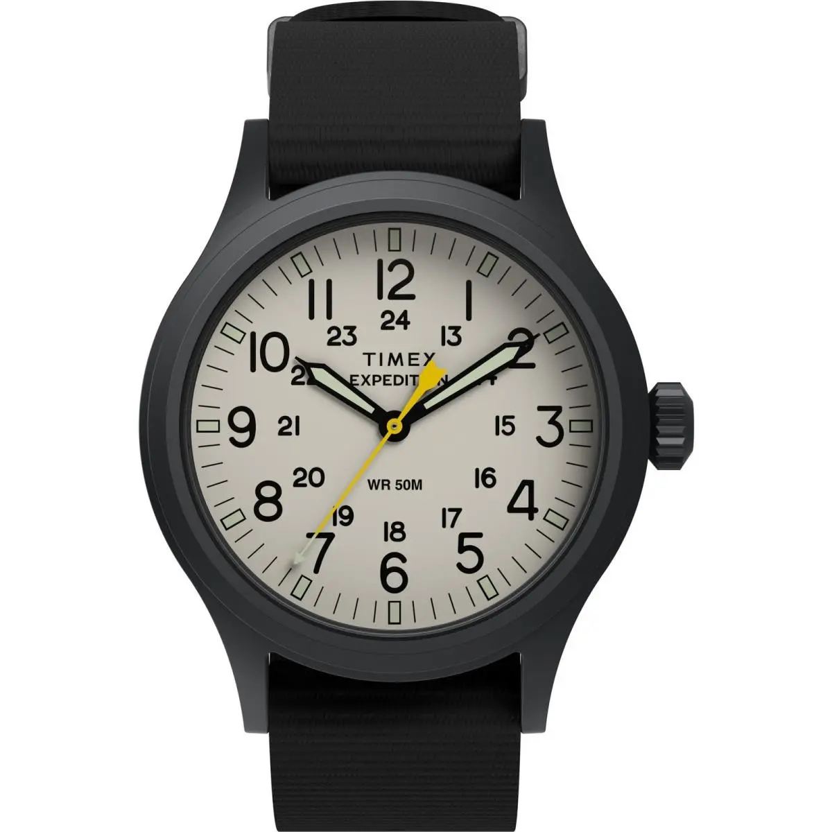 Men`s Expedition Scout 40mm Watch - Black Slip-thru Single Layer by Timex