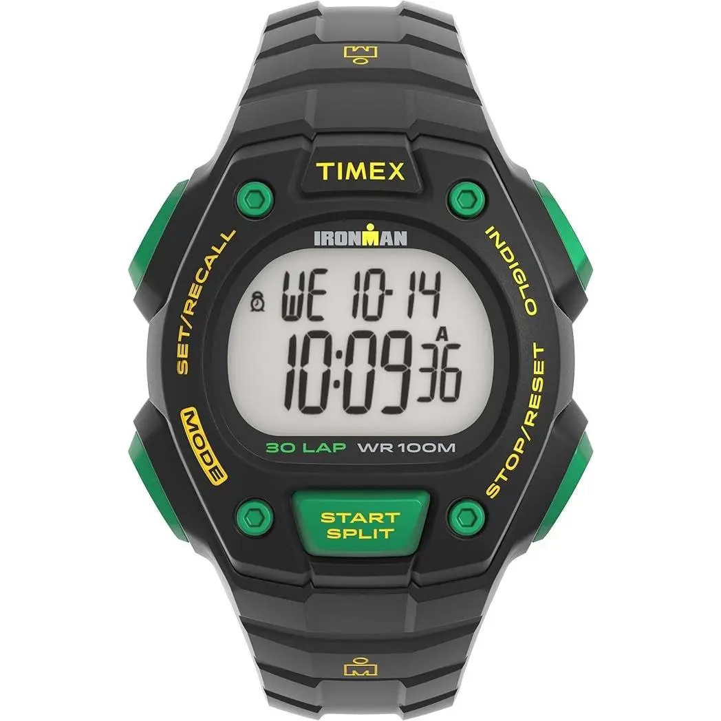 Ironman 40mm Black Resin Mens Watch TW5M59000 by Timex
