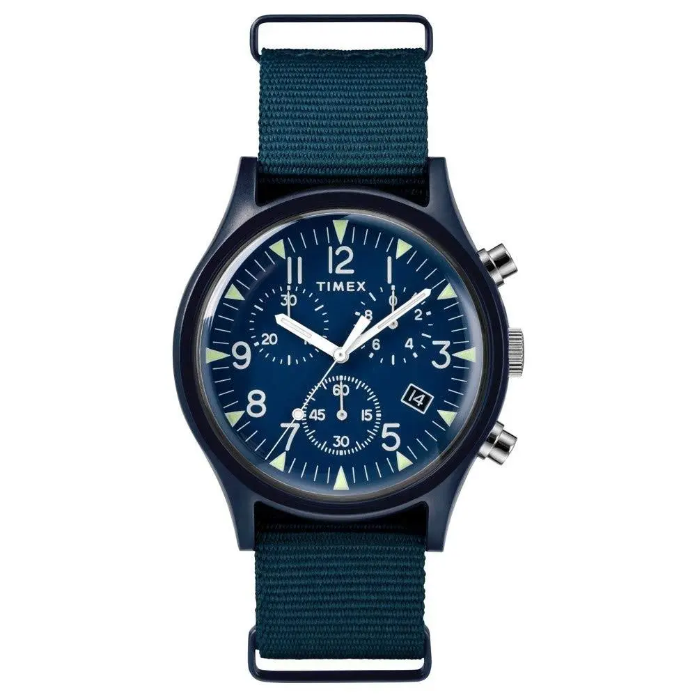 40 mm MK1 Alum Chrono Blue One Size Size Multi by Timex
