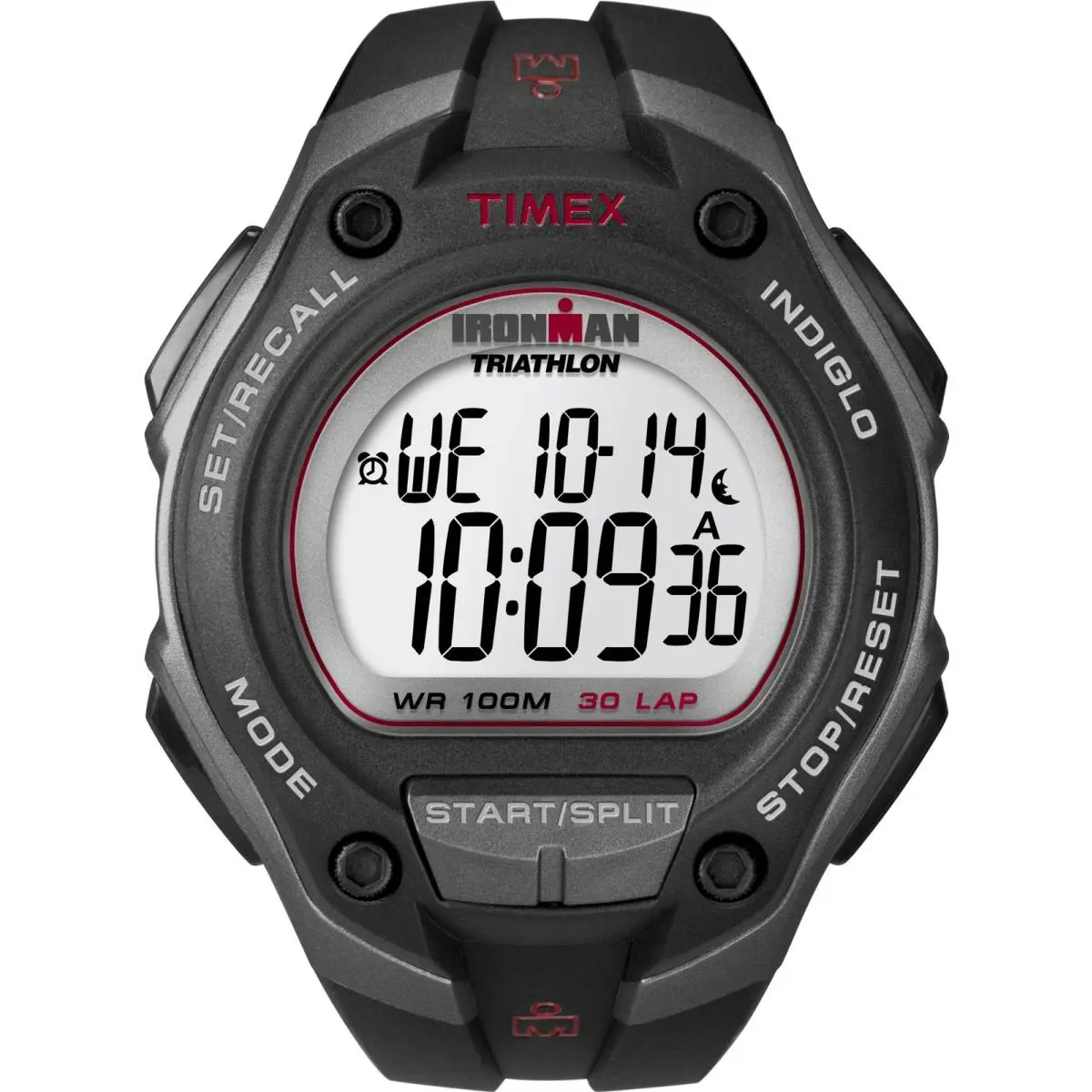 Men`s T5K417 Ironman Classic 30 Oversized Oversize Black/gray by Timex