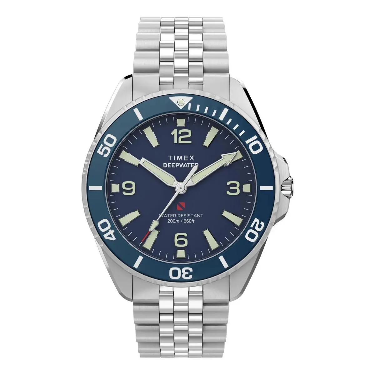 Deepwater Arctic 200M Jubilee Stainless Steel Strap Watch TW2Y64600 by Timex
