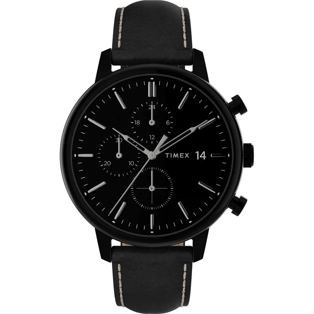 Timex Men`s Chicago Chronograph 45mm Watch – One Size Black/black/black